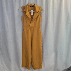 NWT CBR Size Small Mustard Jumpsuit